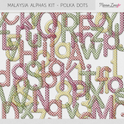 Malaysia Clear Polka Dot Alphas Kit