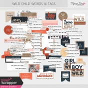 Wild Child Words & Tags Kit