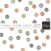 Family Game Night Bingo Alphas Kit