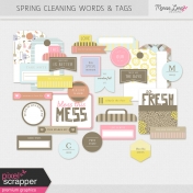Spring Cleaning Words & Tags Kit