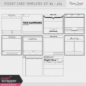 Pocket Card Templates Kit #4- 4x4