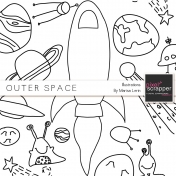 Outer Space Illustrations Kit