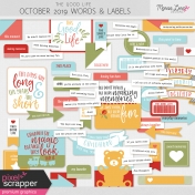 The Good Life: October 2019 Words & Labels Kit