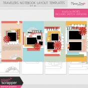 Travelers Notebook Layout Templates Kit #1