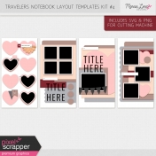 Travelers Notebook Layout Templates Kit #4