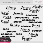 The Good Life: February 2020 Calendar Stamps Kit