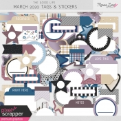 The Good Life: March 2020 Tags & Stickers Kit