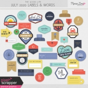 The Good Life: July 2020 Labels & Words Kit