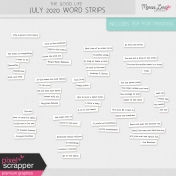 The Good Life: July 2020 Word Strips Kit