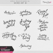 World Traveler #2 Word Art Kit #1