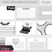 Pocket Card Templates Kit #6 4x6