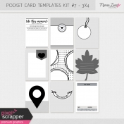 Pocket Card Templates Kit #7- 3x4