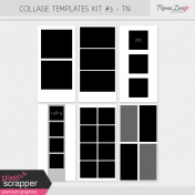 Photo Collage Templates Kit- Travelers Notebook
