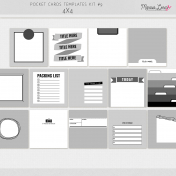 Pocket Card Templates Kit #9- 4x4