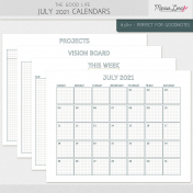 The Good Life: July 2021 Calendars Kit