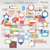 The Good Life: August 2021 Stickers & Tags Kit