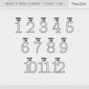 Make A Wish Stamps- Today I Am Kit