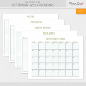 The Good Life: September 2021 Calendars Kit 