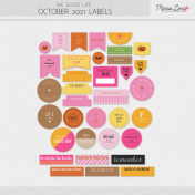 The Good Life: October 2021 Labels Kit