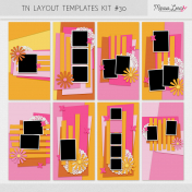 Travelers Notebook Layout Templates Kit #30