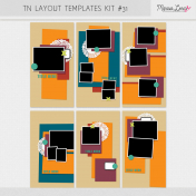 Travelers Notebook Layout Templates Kit #31