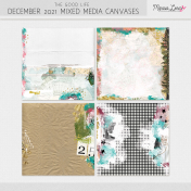 The Good Life: December 2021 Mixed Media Canvases Kit