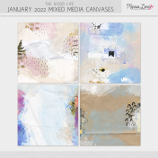 The Good Life: January 2022 Mixed Media Canvases Kit