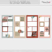 The Good Life: December 2022 Travelers Notebook Layout Templates Kit