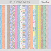 Hello Spring Papers Kit