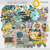 The Good Life: July & August 2023 Mixed Media Elements Kit