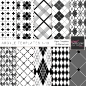 Argyle Paper Templates 1-10 Kit