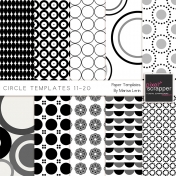 Circle Paper Templates 11-20 Kit