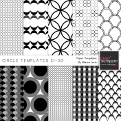 Circle Paper Templates 21-30 Kit