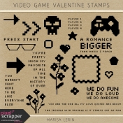 Video Game Valentine Stamps Kit