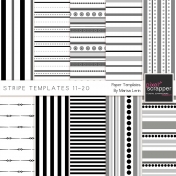 Stripe Paper Template Kit (11-20)