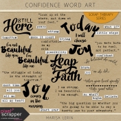 Confidence Word Art Kit