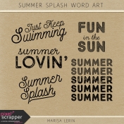 Summer Splash Word Art Kit