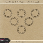 Thankful Harvest Text Circles