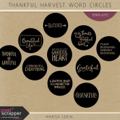 Thankful Harvest Word Circle Templates Kit