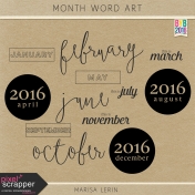 Build Your Basics: Month Word Art