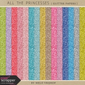 All The Princesses- Glitter Papers