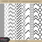 Paper Templates- Chevron & Quatrefoil