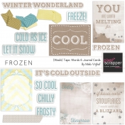 Frozen Wordart & Journal Cards Kit