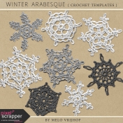 Winter Arabesque- Crochet Snowflake Templates