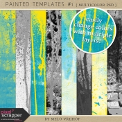 Painted Paper Templates #1- Multicolor