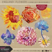 England- Flower Stamps Kit