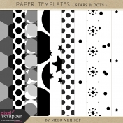 Paper Templates- Stars And Dots