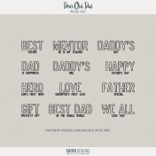 Dear Old Dad Word Art