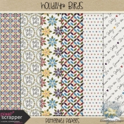 Holiday Birds- Patterned Papers