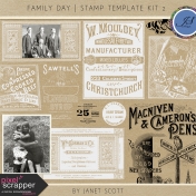 Family Day- Stamp Template Kit 2